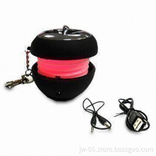 Mini Speaker with Colorful Lights and Rechargeable Li-ion Battery